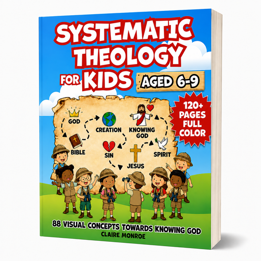 Claire Monroe - Systematic Theology for Kids Aged 6-9 (FULL COLOUR) | 88 Visual Concepts towards Knowing God with NLT Bible Verses & Reflection Questions