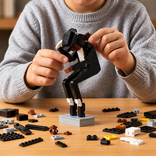 Building Block Toy for Assembling Michael Jackson, Classic Dance Pose Figure, Tribute to a Legendary Icon, Gift for Michael Jackson Fans