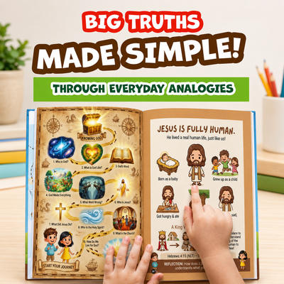Claire Monroe - Systematic Theology for Kids Aged 6-9 (FULL COLOUR) | 88 Visual Concepts towards Knowing God with NLT Bible Verses & Reflection Questions