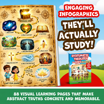 Claire Monroe - Systematic Theology for Kids Aged 6-9 (FULL COLOUR) | 88 Visual Concepts towards Knowing God with NLT Bible Verses & Reflection Questions