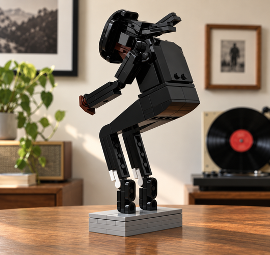 Building Block Toy for Assembling Michael Jackson, Classic Dance Pose Figure, Tribute to a Legendary Icon, Gift for Michael Jackson Fans